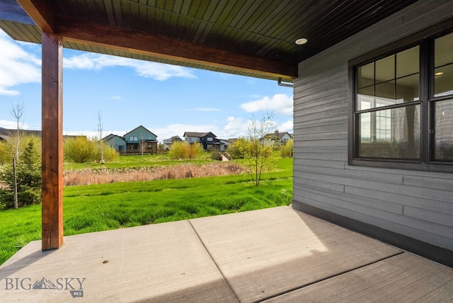 1650 Windrow, Bozeman, MT 59718 - view of patio with a deck and a residential view