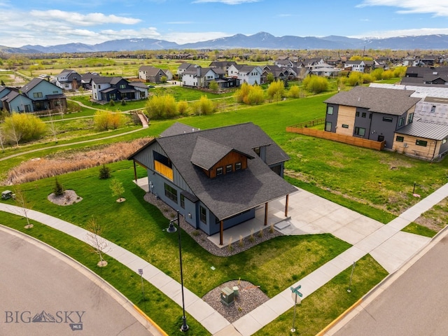 1650 Windrow, Bozeman, MT 59718 - aerial perspective of suburban area with a mountainous background