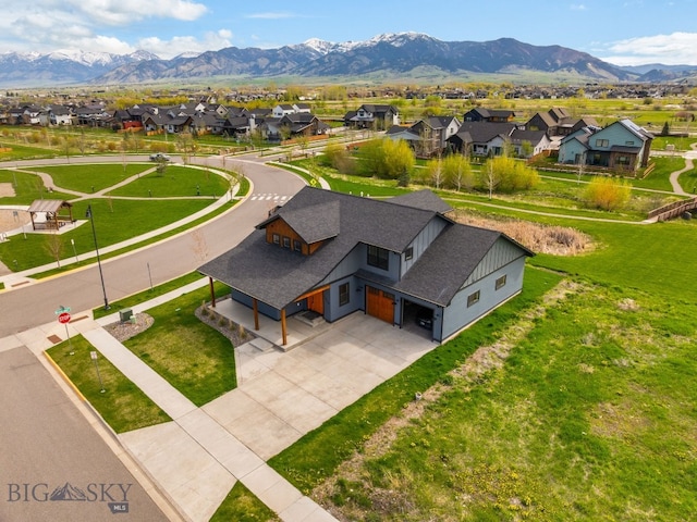 1650 Windrow, Bozeman, MT 59718 - aerial perspective of suburban area with a mountain backdrop