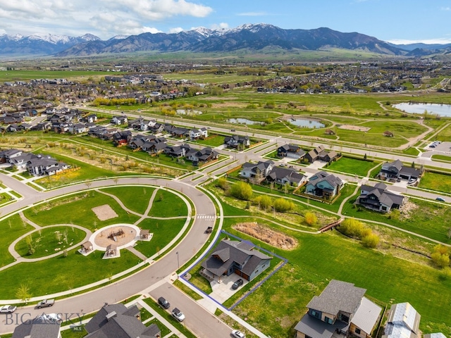 1650 Windrow, Bozeman, MT 59718 - aerial view of residential area featuring a water and mountain view