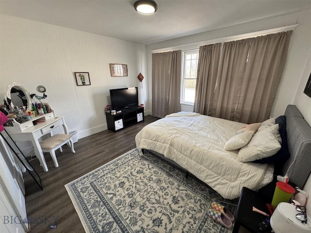 1100 Caledonia St, Butte, MT 59701 - bedroom featuring dark wood-style flooring and baseboards