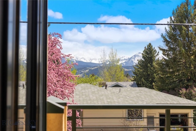view of mountain background
