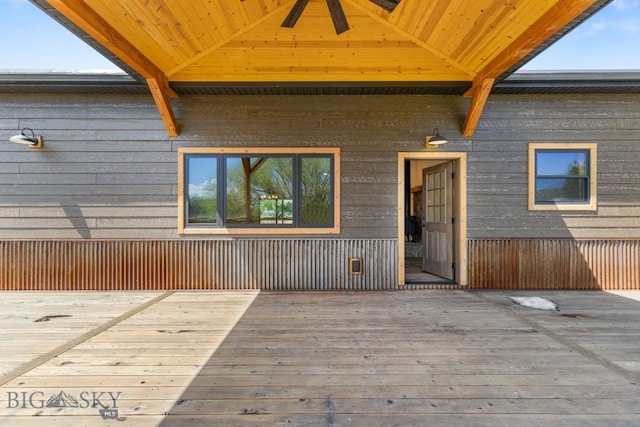 view of deck