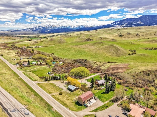 bird's eye view of mountains