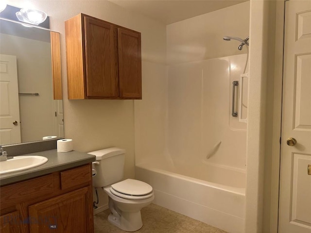 2921 Mammoth, Butte, MT 59701 - bathroom with toilet, vanity, and bathing tub / shower combination