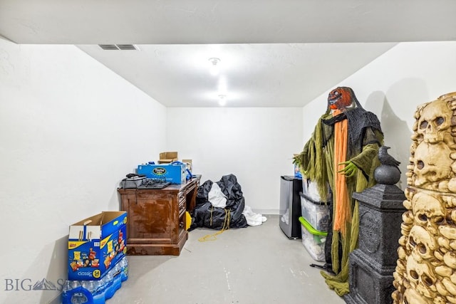 view of storage area