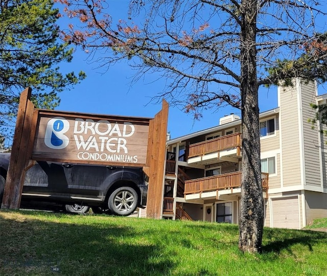 view of property with an attached garage