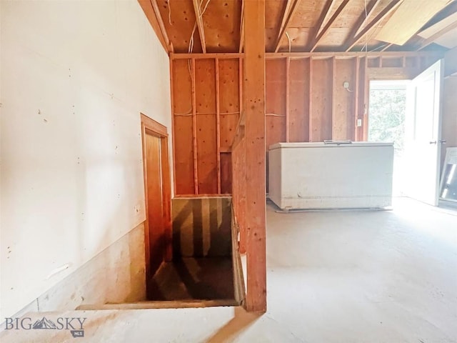 view of basement