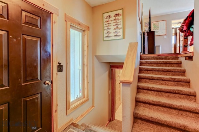 1816 S Rouse, Bozeman, MT 59715 - entryway featuring stairs and healthy amount of natural light