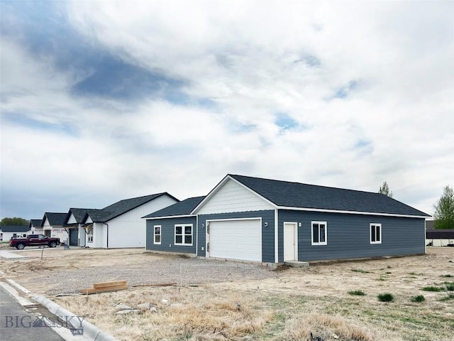 view of front facade with an attached garage