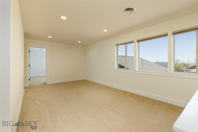 342 Parklands Trl, Bozeman, MT 59718 - empty room featuring light carpet, recessed lighting, and baseboards