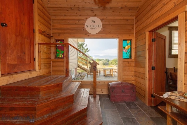 28 Loch Leven Rd, Livingston, MT 59047 - relaxing sauna featuring wooden walls, wooden ceiling, and healthy amount of natural light