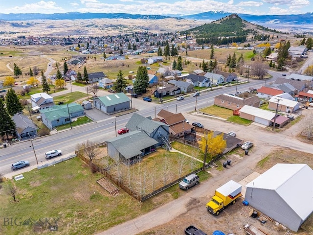 517 W Daly, Walkerville, MT 59701 - aerial view of residential area with a mountainous background