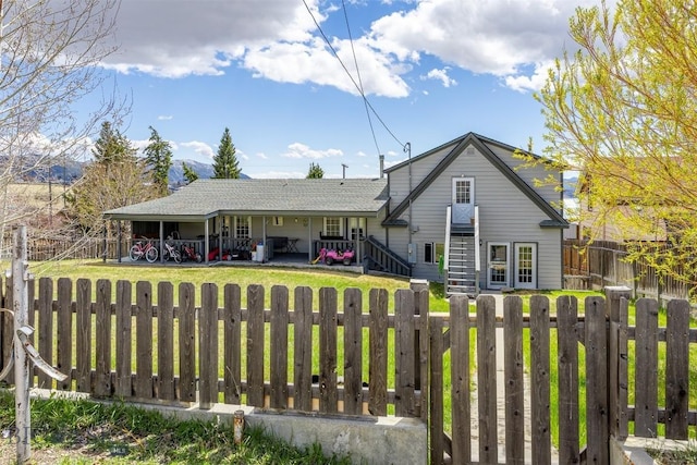 517 W Daly, Walkerville, MT 59701 - view of front of home with a fenced front yard