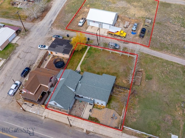 517 W Daly, Walkerville, MT 59701 - aerial overview of property's location featuring property parcel outlined