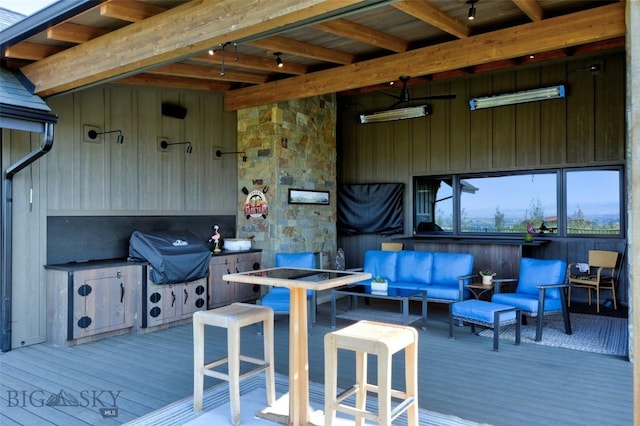 419 Upper Autumn Ridge Rd, Bozeman, MT 59715 - deck with an outdoor hangout area and area for grilling