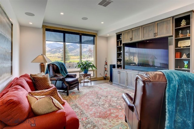 419 Upper Autumn Ridge Rd, Bozeman, MT 59715 - living area with recessed lighting and light wood-style floors