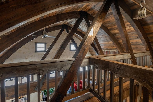 view of attic
