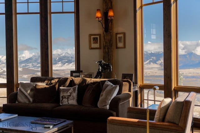 living room featuring healthy amount of natural light