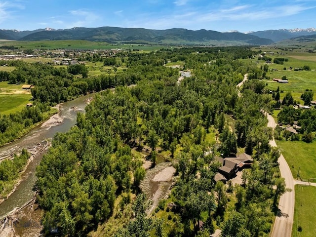 bird's eye view of mountains