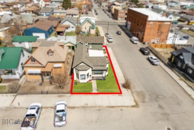 1048 S Wyoming St, Butte, MT 59701 - aerial view of residential area featuring property boundaries highlighted