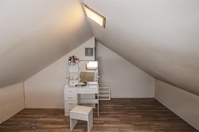 1048 S Wyoming St, Butte, MT 59701 - additional living space featuring vaulted ceiling and dark wood finished floors