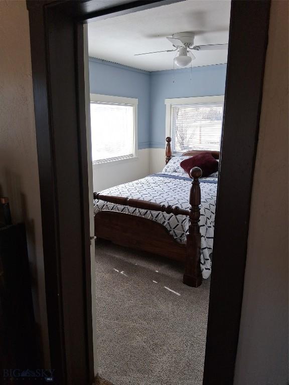 967 Mt Highway 2 W, Whitehall, MT 59759 - bedroom featuring carpet floors and ceiling fan