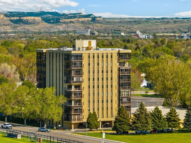 view of property featuring a mountain view