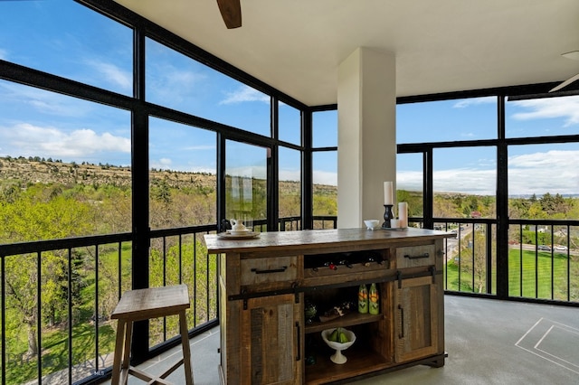 sunroom with healthy amount of natural light