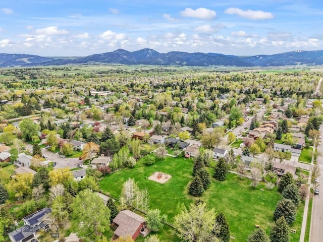 515 W Arnold St, Bozeman, MT 59715 - aerial view of residential area featuring a mountain backdrop