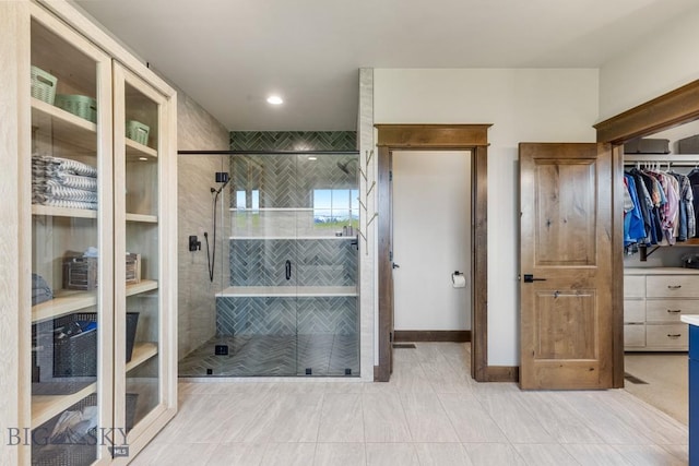 200 Miller Point Pl, Belgrade, MT 59714 - bathroom with a shower stall and a walk in closet