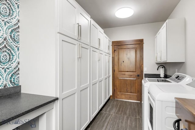 200 Miller Point Pl, Belgrade, MT 59714 - laundry room with cabinet space and independent washer and dryer