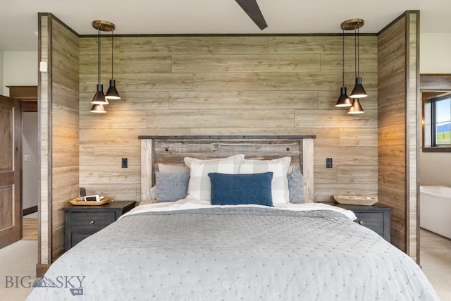 200 Miller Point Pl, Belgrade, MT 59714 - bedroom featuring wooden walls
