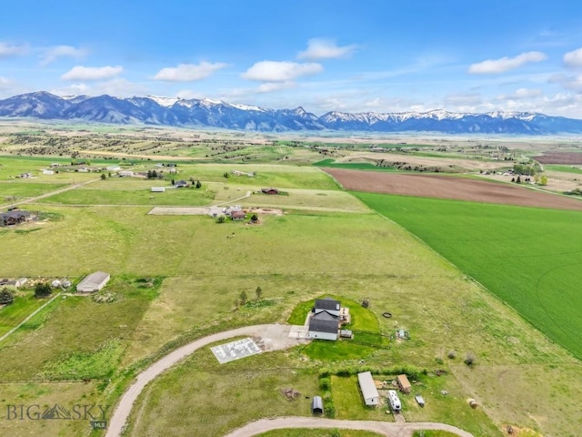 200 Miller Point Pl, Belgrade, MT 59714 - overview of rural landscape with a mountain backdrop