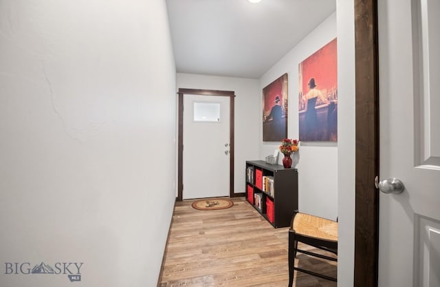 705 Halfpipe St Unit B, Belgrade, MT 59714 - doorway to outside featuring light wood-type flooring