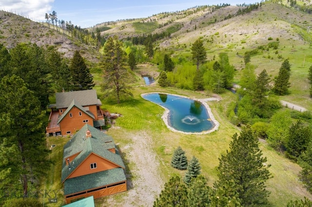 101 W Bridger Creek Rd, Big Timber, MT 59011 - drone / aerial view of a water and mountain view