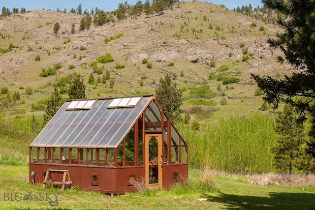 101 W Bridger Creek Rd, Big Timber, MT 59011 - view of greenhouse with a mountain view