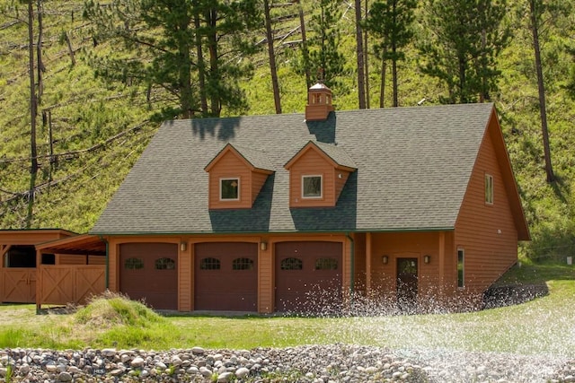 101 W Bridger Creek Rd, Big Timber, MT 59011 - view of front of house with roof with shingles and a chimney