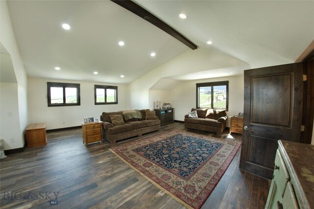 7 N Lewis And Clark Trl, Whitehall, MT 59759 - living area with dark wood-type flooring and recessed lighting