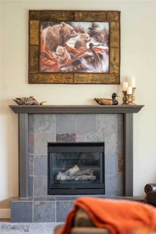 508 Coral Dr, Belgrade, MT 59714 - detailed view of a tile fireplace
