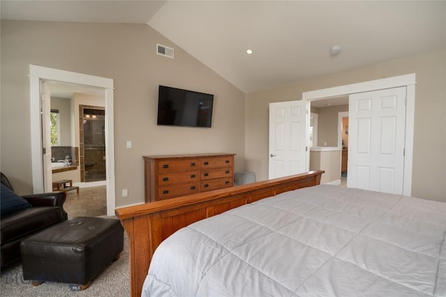 508 Coral Dr, Belgrade, MT 59714 - bedroom featuring lofted ceiling and recessed lighting