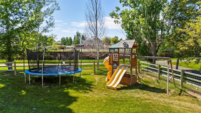 508 Coral Dr, Belgrade, MT 59714 - view of playground with a trampoline