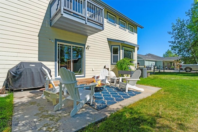 508 Coral Dr, Belgrade, MT 59714 - view of patio / terrace featuring a balcony and a grill