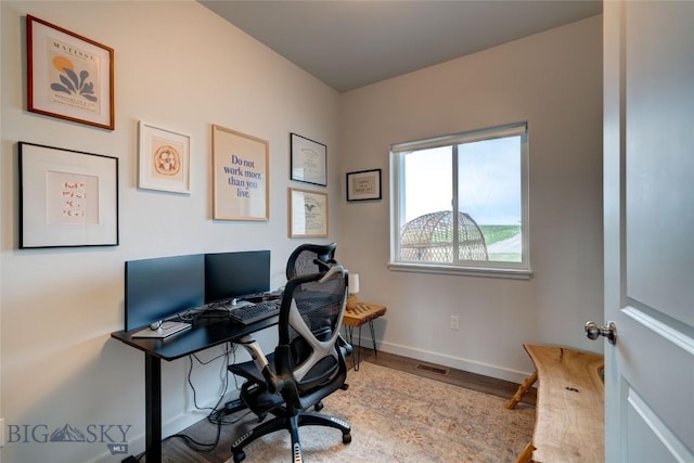 36 Sante Fe, Three Forks, MT 59752 - home office with wood finished floors and baseboards