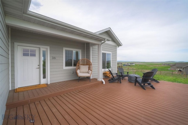 36 Sante Fe, Three Forks, MT 59752 - view of wooden terrace