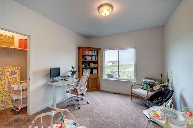 36 Sante Fe, Three Forks, MT 59752 - home office with carpet floors and baseboards