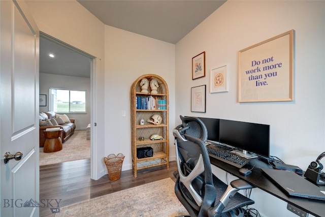 36 Sante Fe, Three Forks, MT 59752 - home office with wood finished floors and baseboards