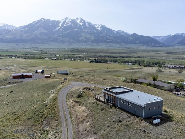 mountain view with rural landscape
