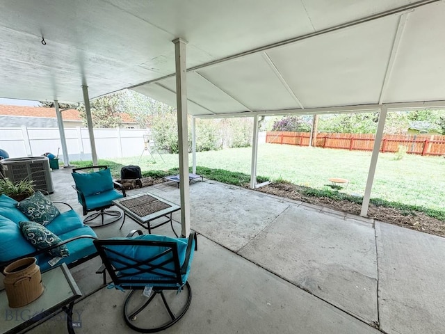 607 Meadowlark Ln, Livingston, MT 59047 - view of patio featuring central AC
