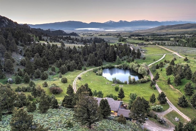 952 N Meadow Creek Rd, Mcallister, MT 59740 - aerial overview of property's location featuring a water and mountain view